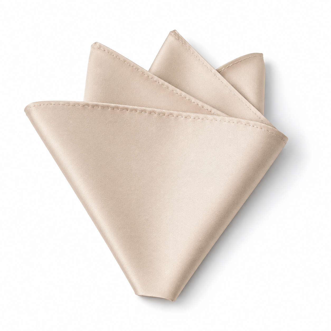 Silk Pocket Square – Champagne Beige | moggi fillier